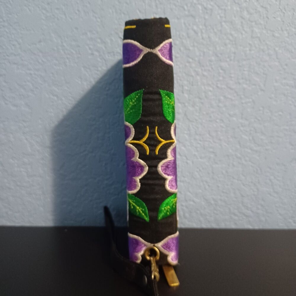 Embroidered, Double-Zip Wallet - Picture 3 of 9